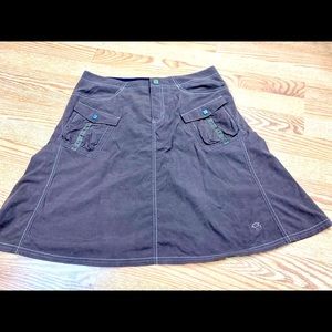 Mountain Hardwear Brown Bodega Style Skirt Sz 8